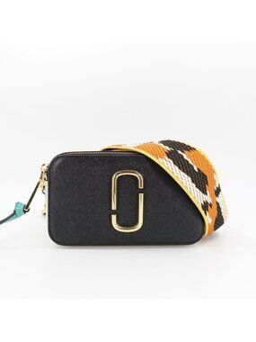 Marc Jacobs Saffiano Small Snapshot Camera Bag Multicolor Black OS